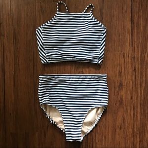 Albion Fit Crop Top High Waisted swim suit
